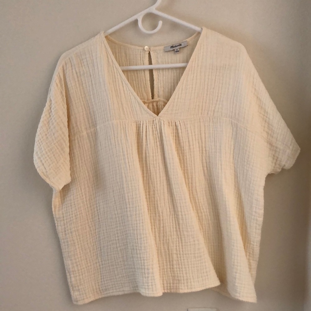 Madewell Crinkle Gauze Rhyme Top